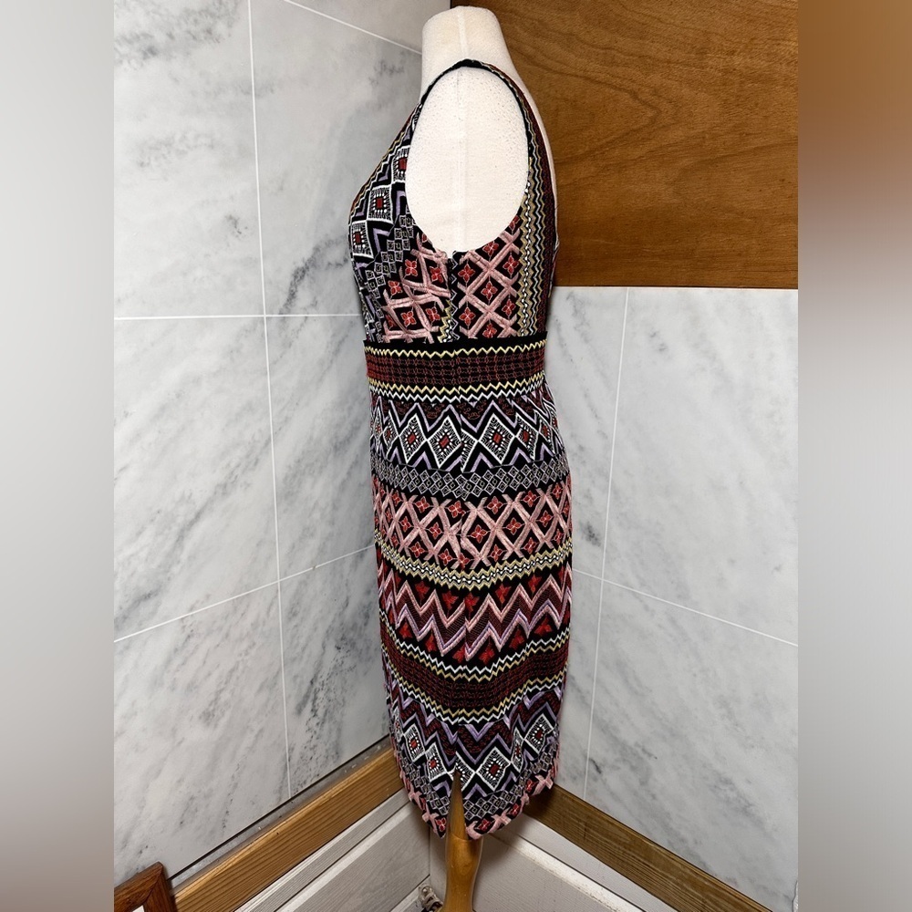 Anthropologie Geo-Embroidered Column Dress by Akemi + Kin size 6 - Picture 5 of 16